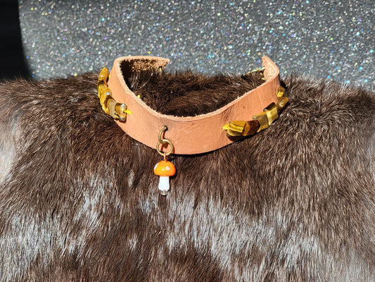 Tiger's Eye Mushroom Collar